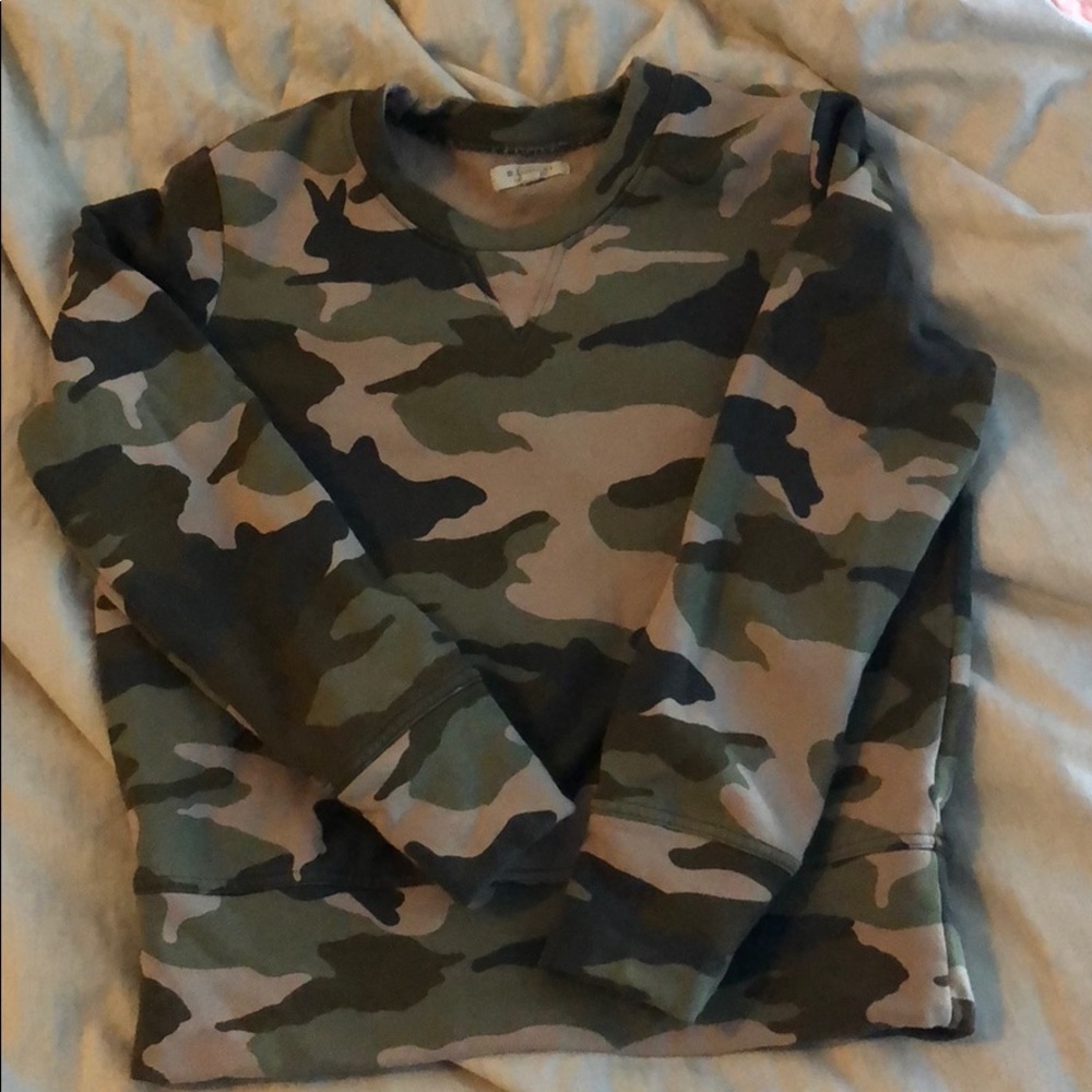 Camo crew sweatshirt by madewell